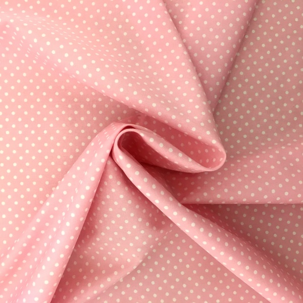 3mm Spot Cotton Baby Pink